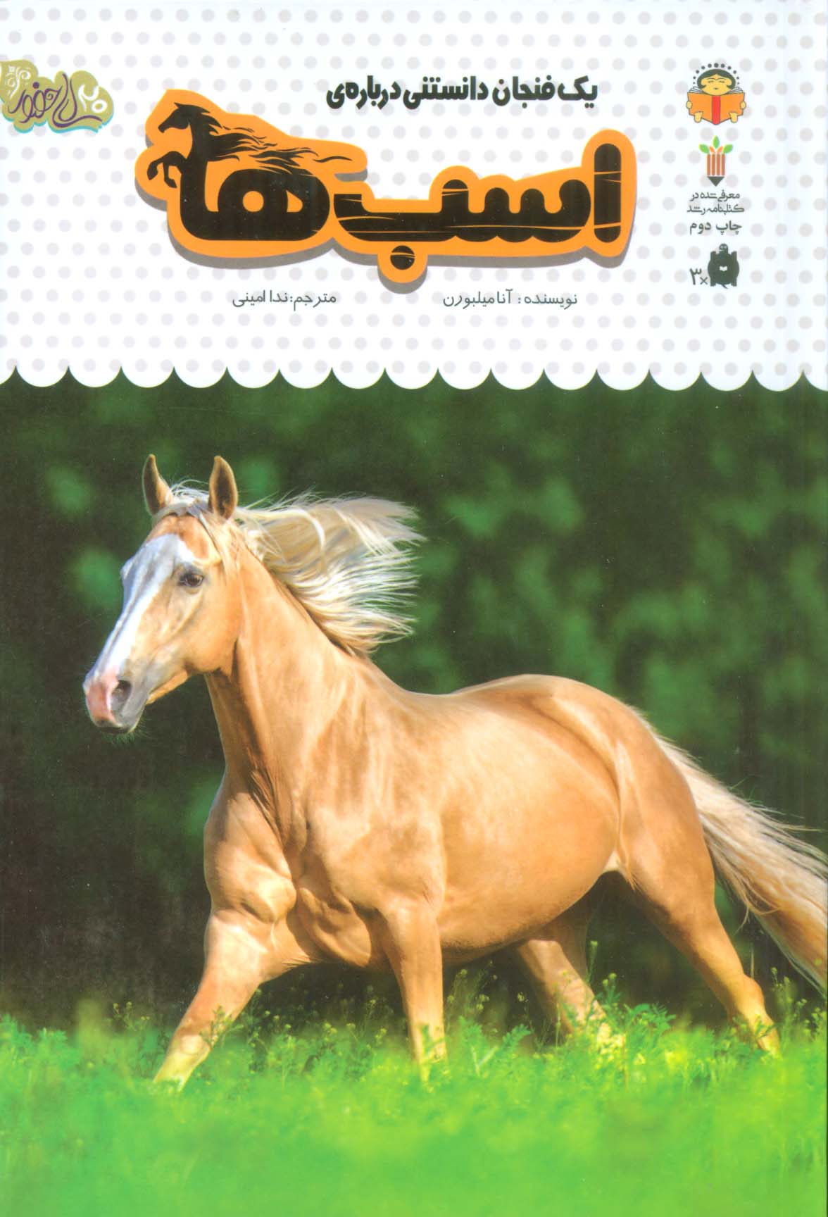 یک فنجان دانستنی درباره ی اسب ها (دانش نامه ی کودکان16)،(گلاسه)