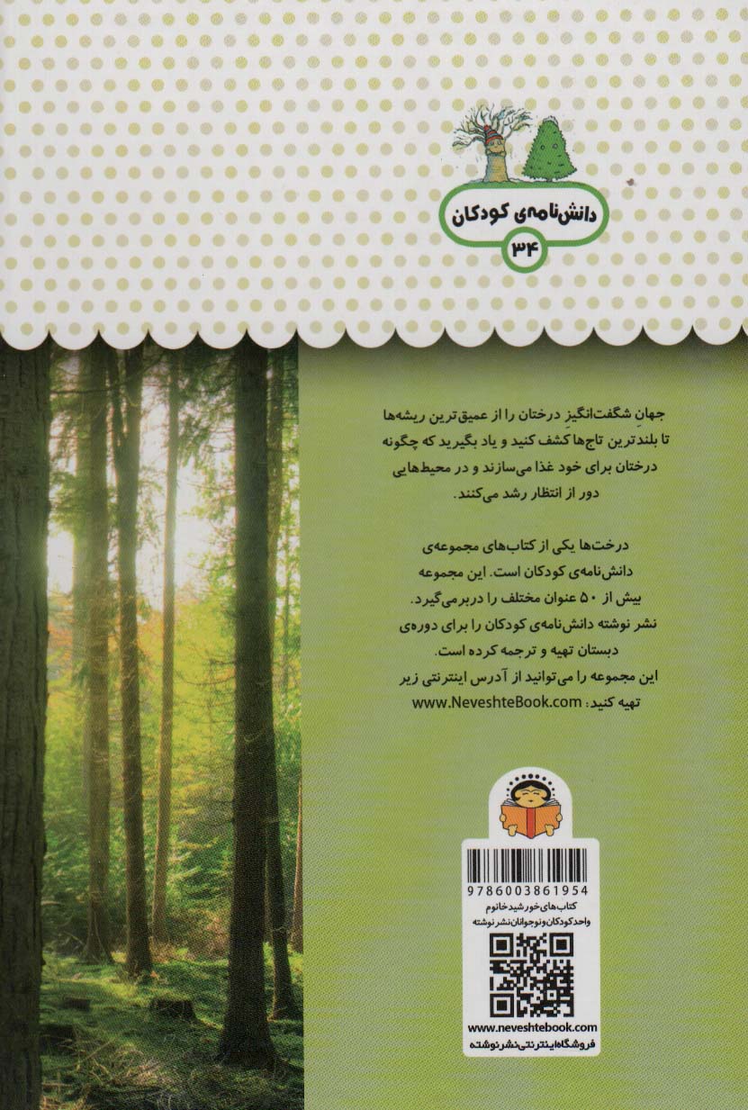 1 فنجان دانستنی درباره ی درخت ها (دانش نامه ی کودکان 34)،(گلاسه)