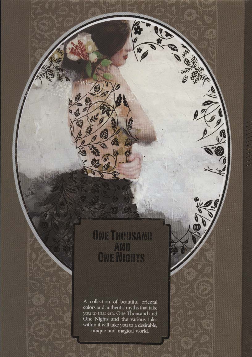 دفتر بی خط (ONE THOUSAND AND ONE NIGHTS)،(کد 5966)،(لب طلایی)
