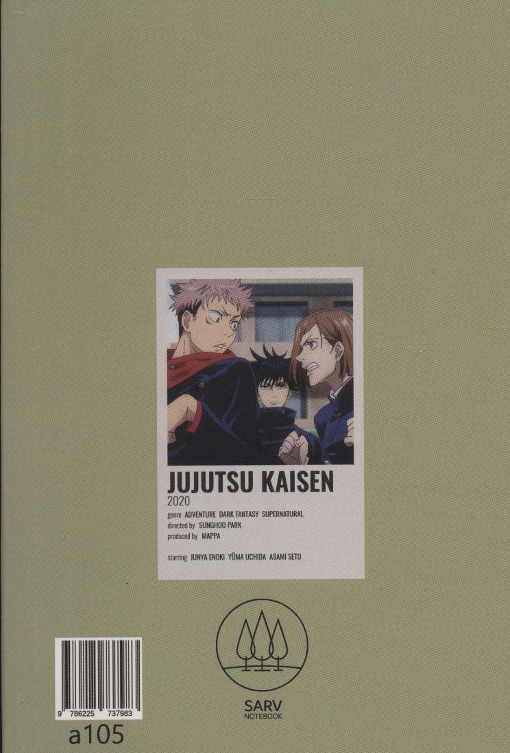 دفتر طراحی (JUJUTSU KAISEN 2020)،(کد a105)
