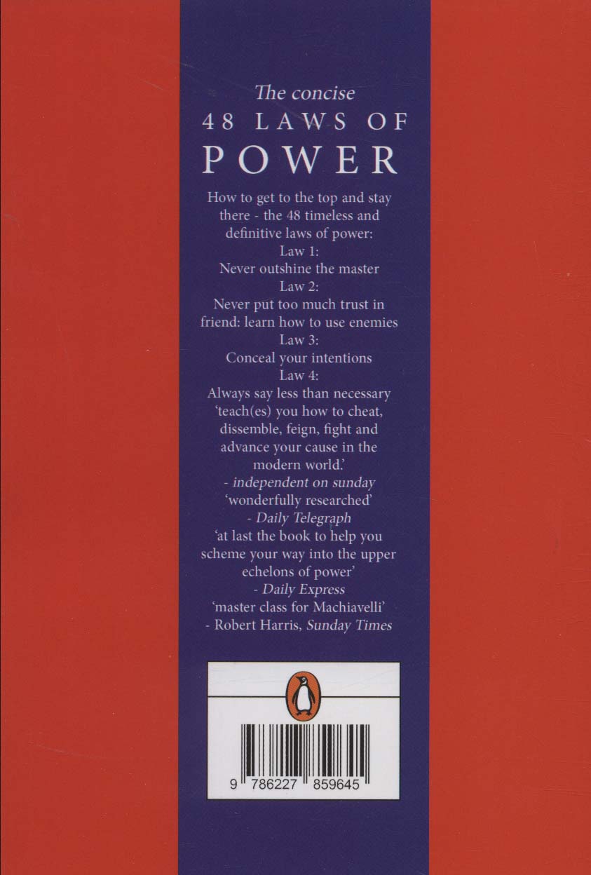 THE 48 LAWS OF POWER:(48 قانون قدرت)،(زبان اصلی،انگلیسی)