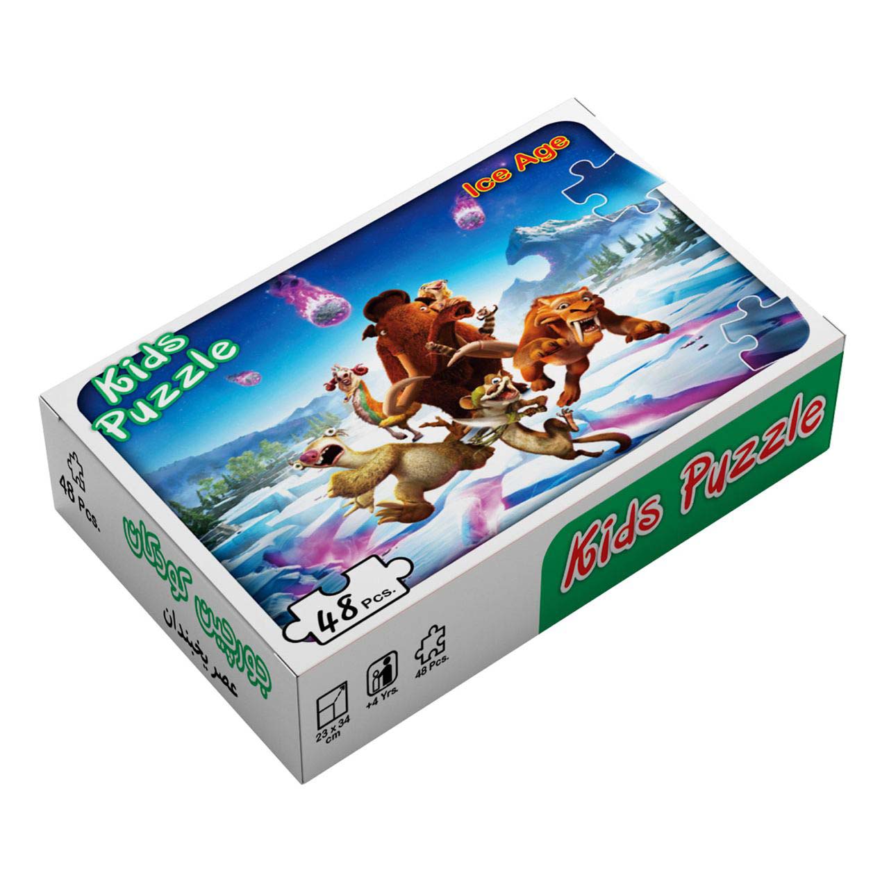 بسته پازل عصر یخبندان (48تکه،باجعبه)