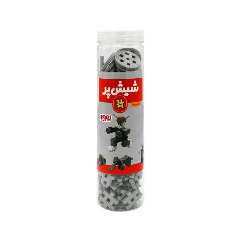 بسته اسباب بازی ساختنی شیش پر:لیبل قرمز (بسته روبات)