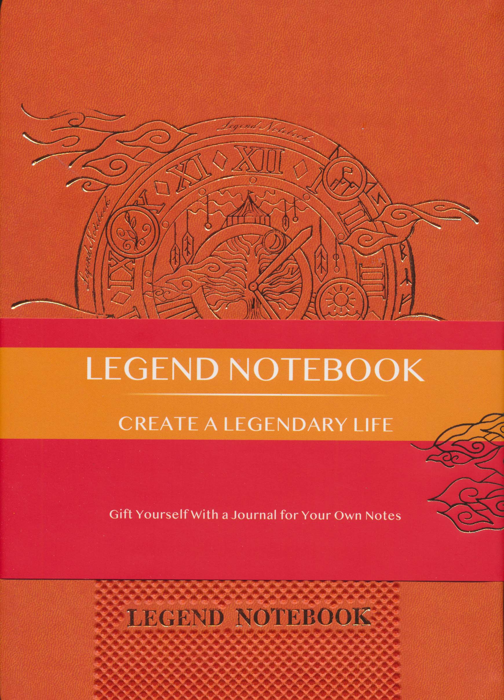 دفتر یادداشت خط دار LEGEND (نارنجی)