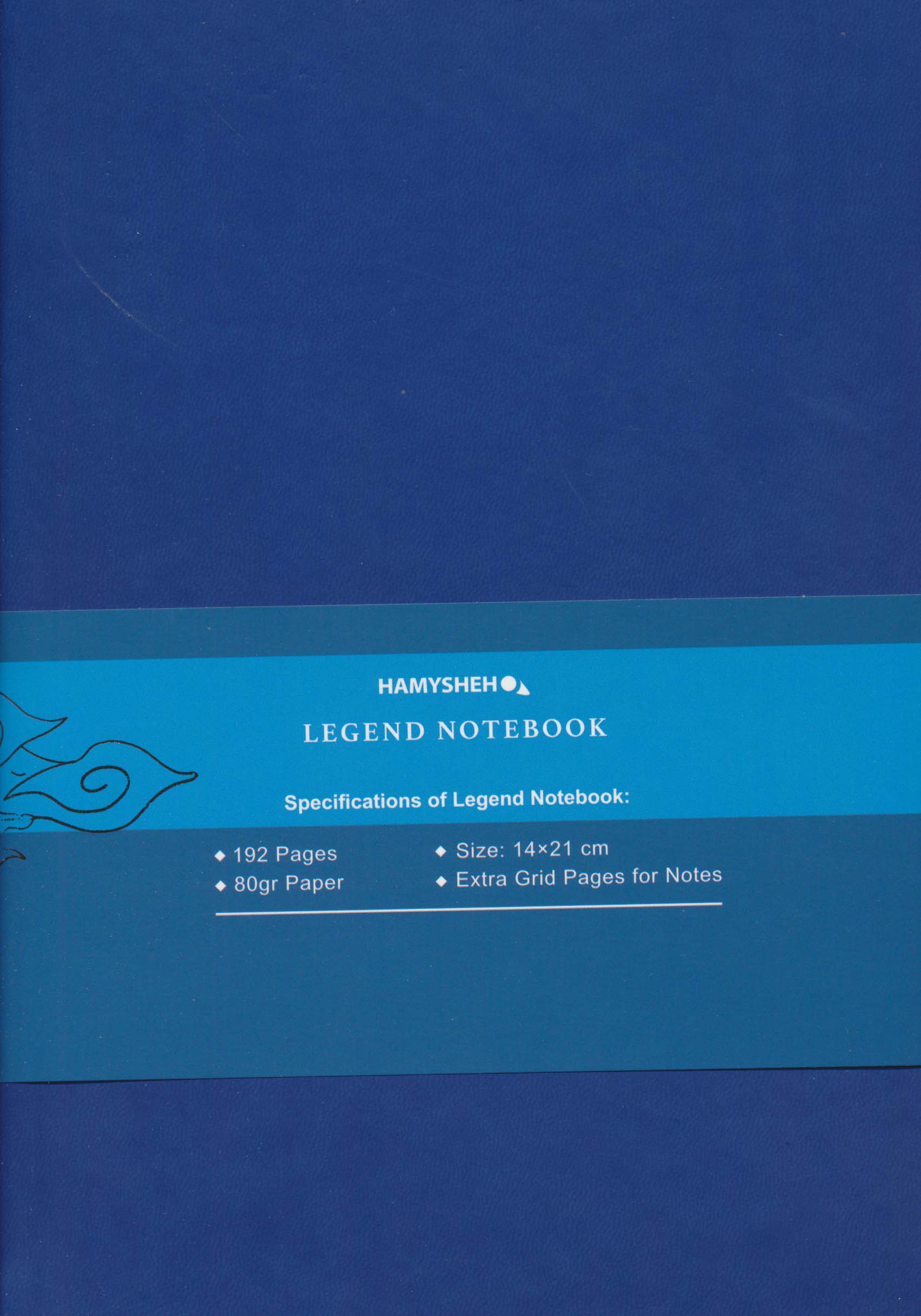 دفتر یادداشت خط دار LEGEND (آبی)