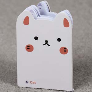 دفترچه یادداشت حیوانات بانمک (گربه سفید،کد 12011)