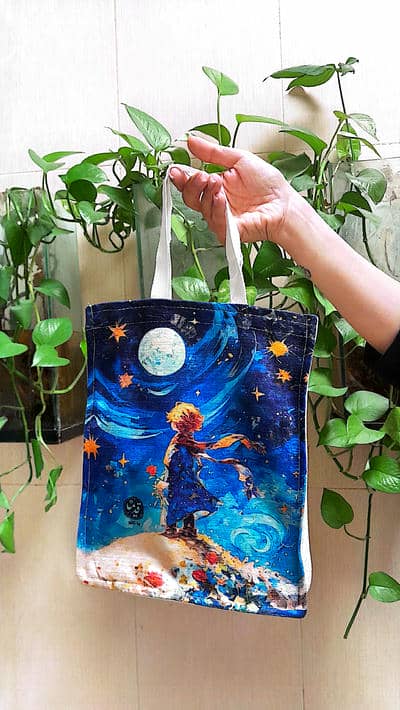 کیف پارچه ای قدیما 21*25.5 (کد MS-14)