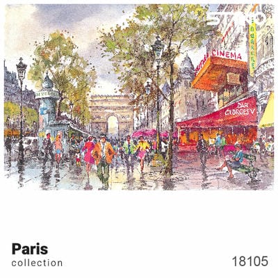 پازل شیشه ای استینو 500 تکه طرح پاریس (کد 18105)،(باجعبه)