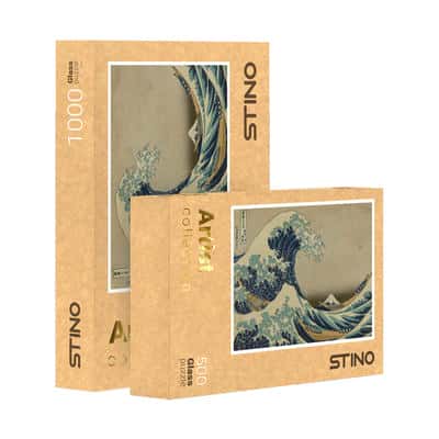 پازل شیشه ای استینو 500 تکه طرح هنرمندان (کد 25101)،(باجعبه)