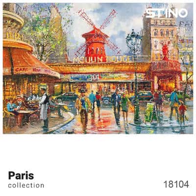 پازل شیشه ای استینو 260 تکه طرح پاریس (کد 18104)،(باجعبه)