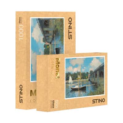 پازل شیشه ای استینو 500 تکه طرح مونه (کد 23103)،(باجعبه)