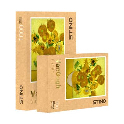 پازل شیشه ای استینو 500 تکه طرح ونگوگ (کد 12107)،(باجعبه)