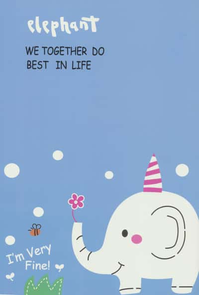 دفتر نقاشی 40 برگ (طرح فیل،کد 13001)