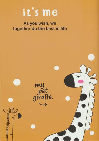 دفتر نقاشی 40 برگ (طرح زرافه،کد 13003)