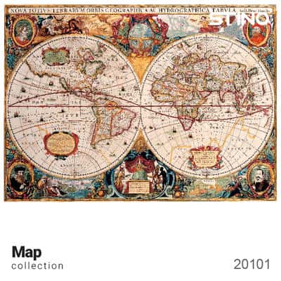 پازل شیشه ای استینو 260 تکه طرح نقشه (کد 20101)،(باجعبه)