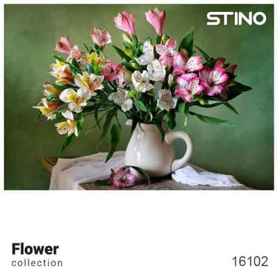 پازل شیشه ای استینو 260 تکه طرح گل (کد 16102)،(باجعبه)