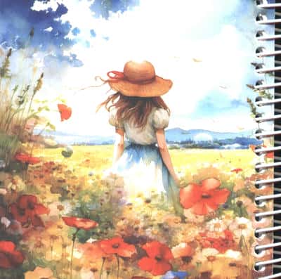 دفترچه یادداشت خط دار (کد 0902)،(سیمی)