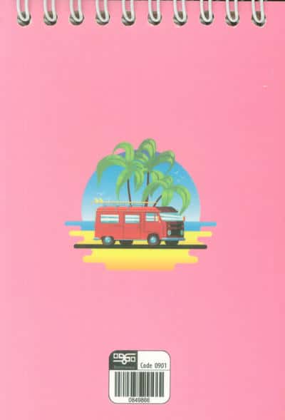 دفترچه لغت A6 (VOCABULARY،چند طرح)،(سیمی)