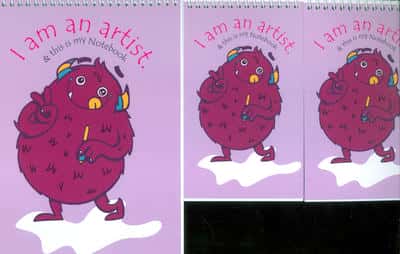 دفترچه فانتزی طرح هیولای هنرمند،کد 1251 (3جلدی،سیمی)