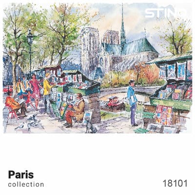 پازل شیشه ای استینو 260 تکه طرح پاریس (کد 18101)،(باجعبه)