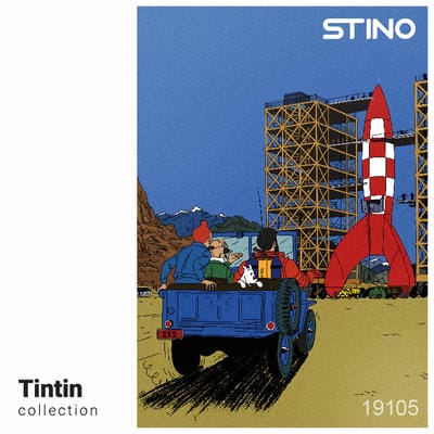 پازل شیشه ای استینو 500 تکه طرح تن تن (کد 19105)،(باجعبه)