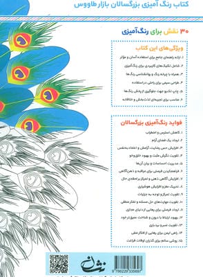 بازار طاووس (رنگ آمیزی برای بزرگسالان:نقش هایی برای رهایی از استرس و رسیدن به آرامش)،(سیمی)