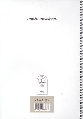 دفتر نت 5 خط 25 برگ (کد N103)،(سیمی)