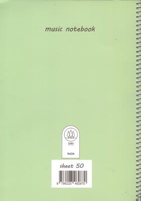 دفتر نت 5 خط 50 برگ (کد N104)،(سیمی)