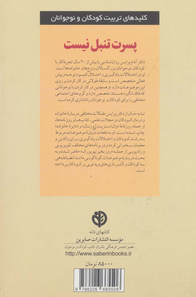 پسرت تنبل نیست (کلیدهای تربیت کودکان و نوجوانان)
